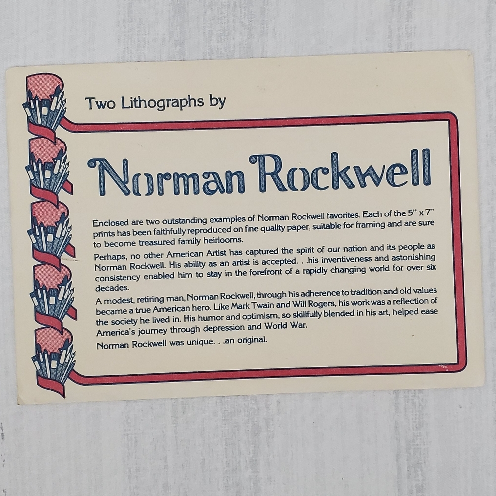 2 Norman Rockwell Lithograph Prints * - Picture 7 of 8